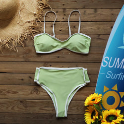 High Waist Push-Up Bikini Set – Sexy Brazilian-Style Swimsuit for Women - 3KDyn