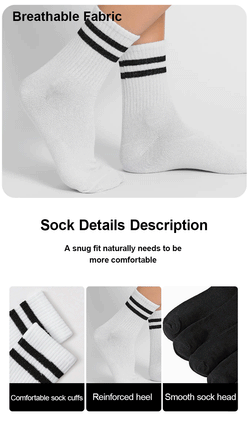 Men's Crew Socks (6–20 Pairs) – Breathable Sport - 3KDyn