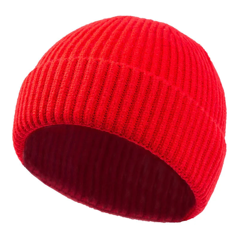 Unisex classic ribbed cuffed beanie