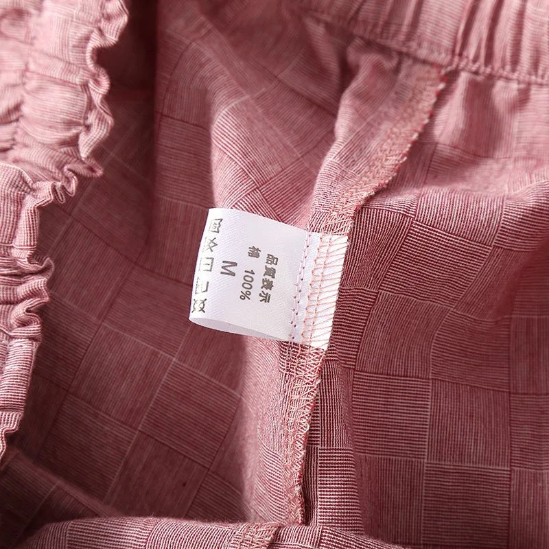 Women’s cotton gauze pajama pants – elastic waist