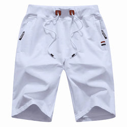 Men Casual Shorts New Summer Male Fashion Casual Short Men's Solid Color Fitness Breathable Shorts Men Drawstring Shorts - 3KDyn