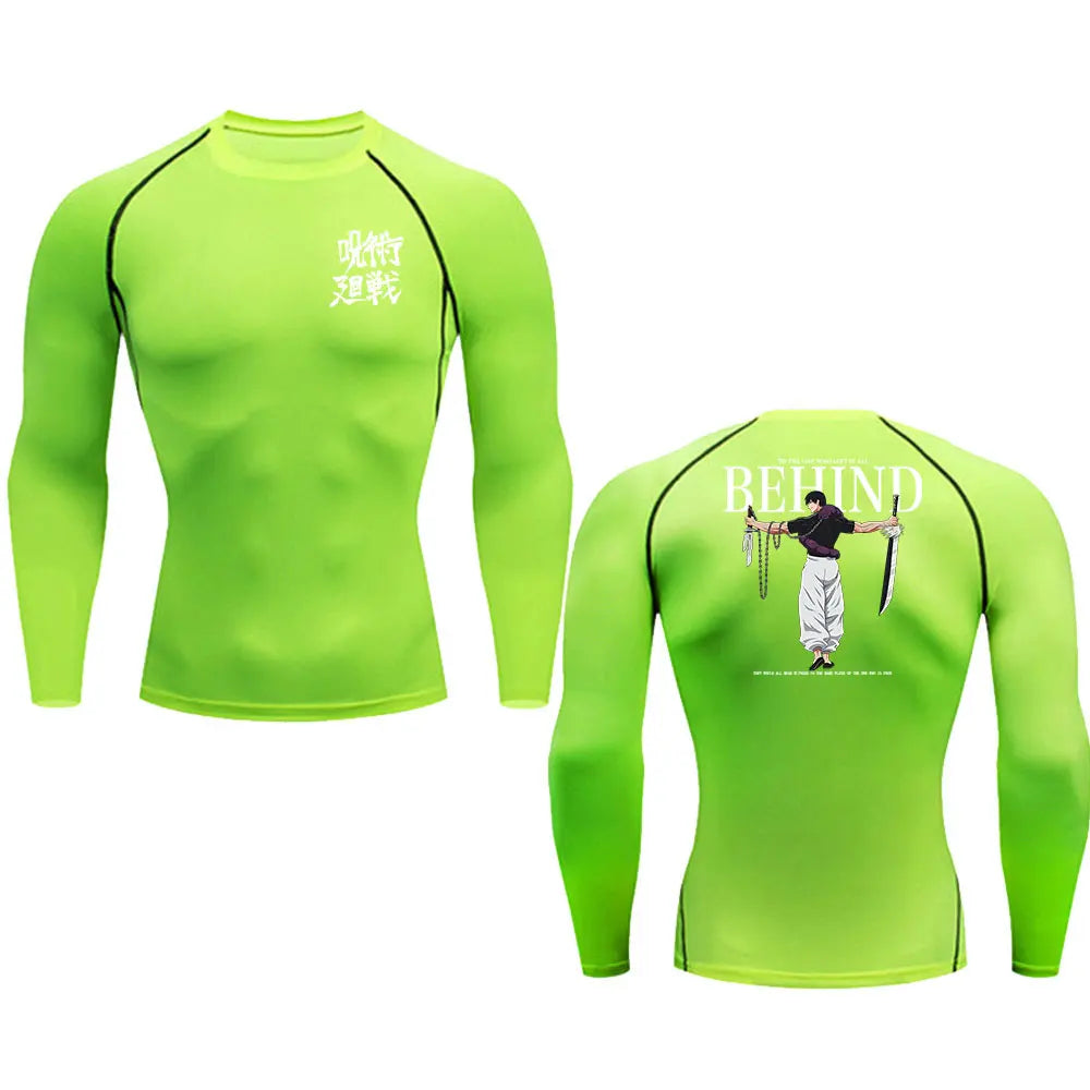 Men's Compression T-Shirt – Breathable, Quick Dry, Printed Sportswear Top - 3KDyn