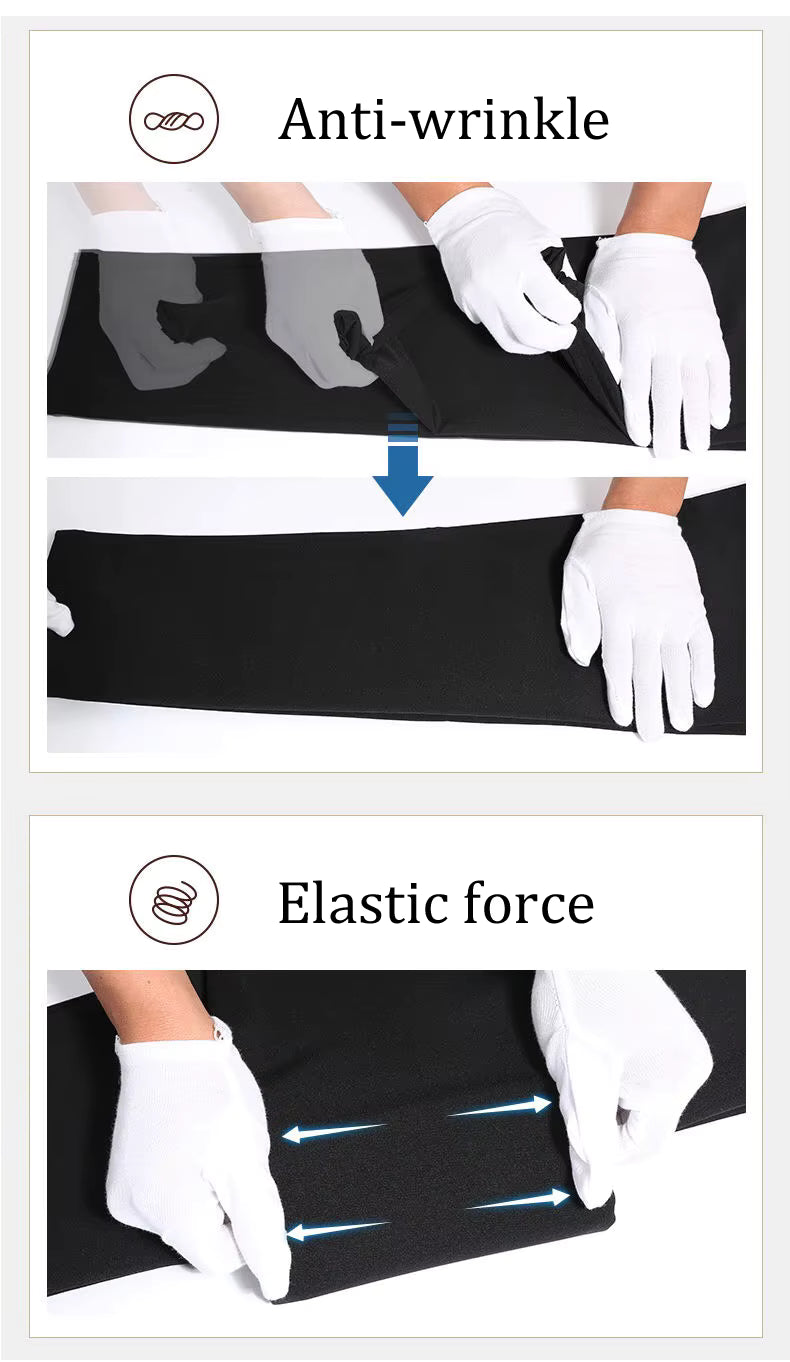 Men's Summer Straight-Leg Business Casual Trousers – Lightweight, Elastic Waist, Full Length - 3KDyn