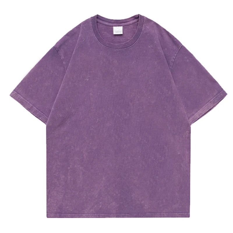Washed Vintage Unisex T-Shirt – Retro Street Style Hip Hop Tee - 3KDyn