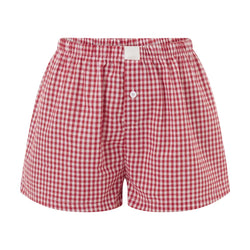 Women's Y2k Pajamas Shorts Cute Plaid Pj Short Pants Flannel Lounge Sleep Shorts Bottoms Elastic Waist Baggy Boxers Tracksuit - 3KDyn