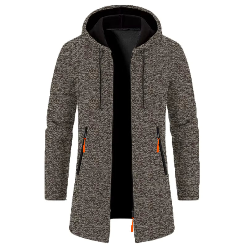 Men’s Outdoor Fleece-Lined Zipper Hoodie – Warm, Casual, and Stylish Winter Sweatshirt - 3KDyn