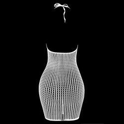 1PC Women Sexy Fishnet Cover Up Without Bikini Hollow Out See Through Bodycon Dress Beachwear Summer Women's Swimwear DS140 - 3KDyn