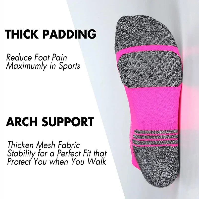 Ankle support brace with thick padding and arch support on a white background