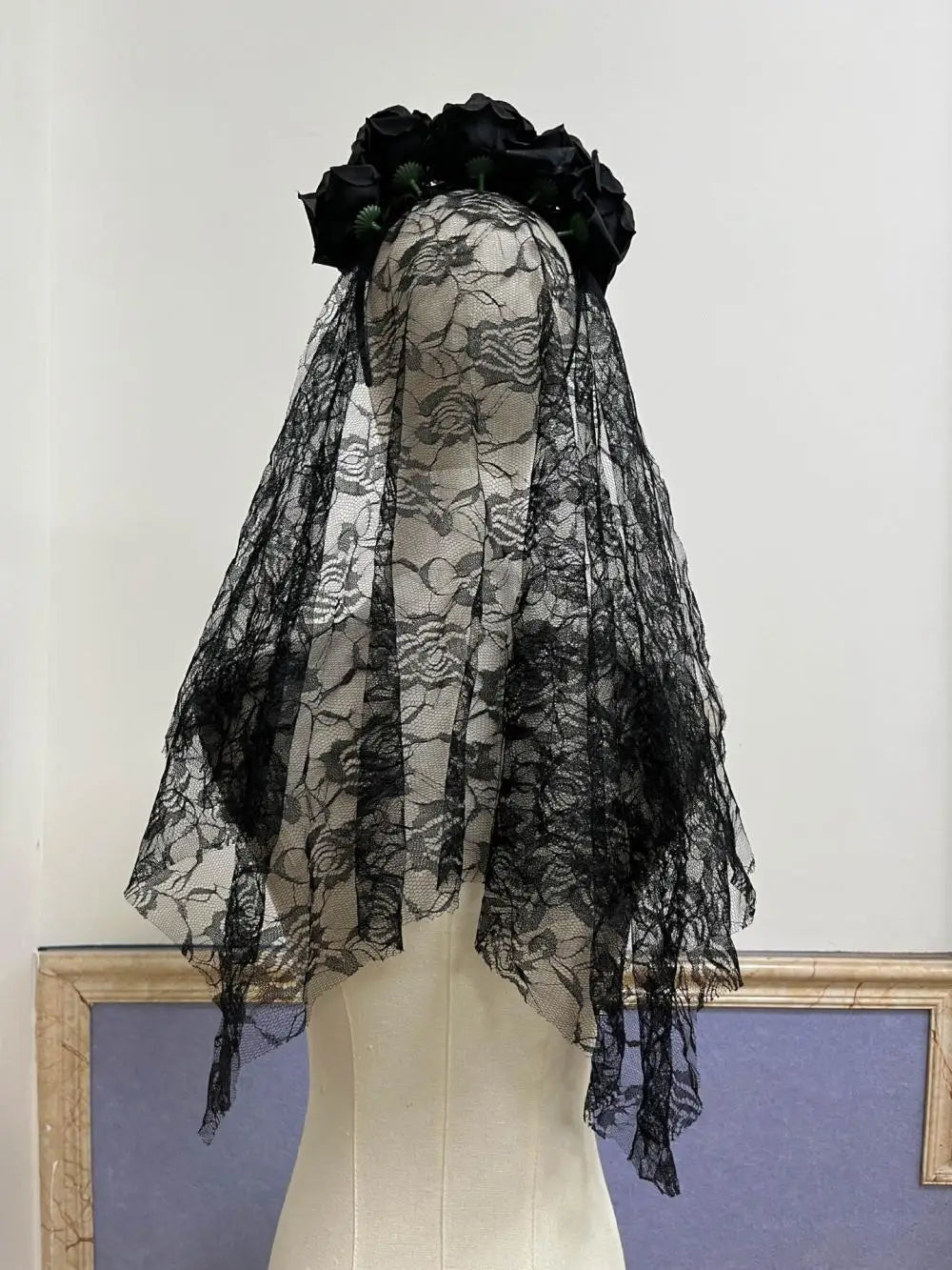 Women’s gothic ghost bride costume set – product detail 11