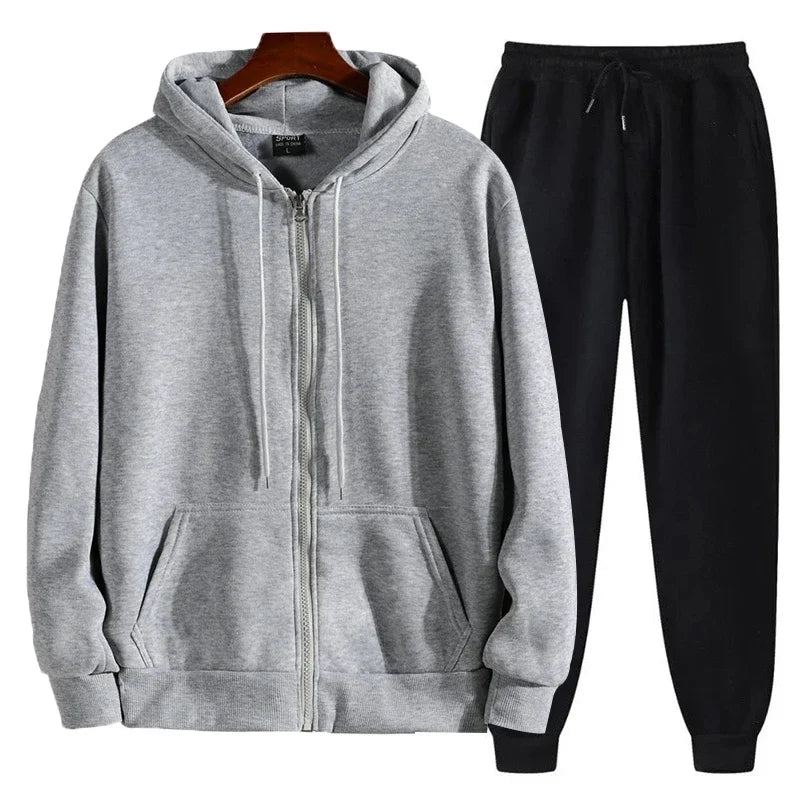 Women’s Plus Size Zip Hoodie & Jogger Set