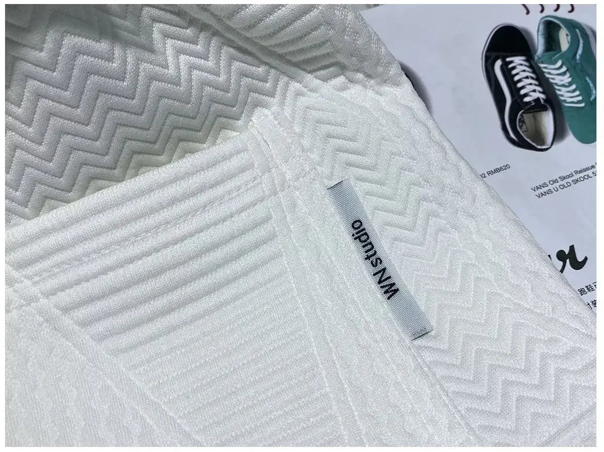 Men's Summer Running Shorts - Lightweight Joggers with Drawstring & Wave Pattern - 3KDyn