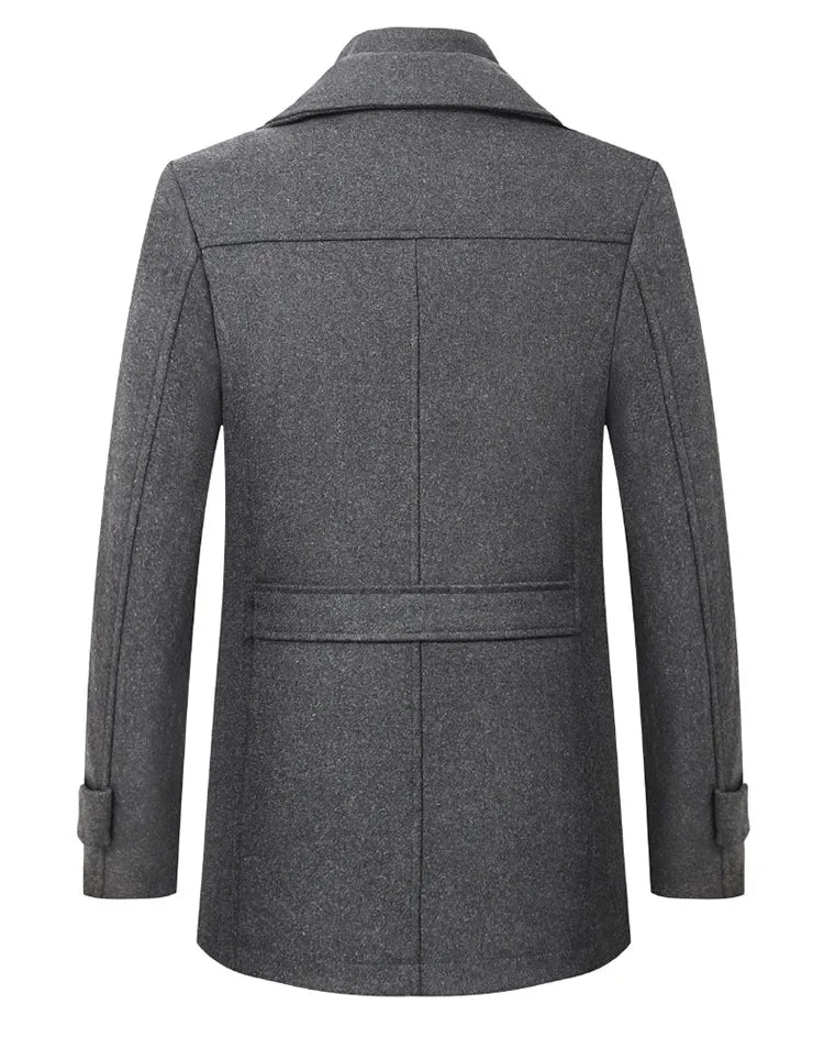 Men’s wool‑blend winter coat — color variations and detail close‑ups | 3KDyn