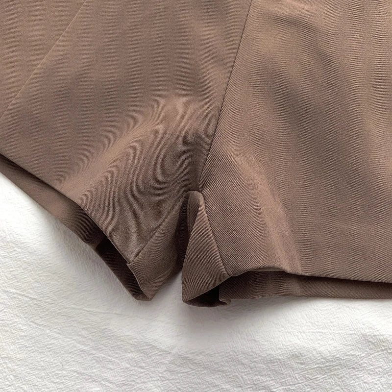 Women's Belted High Waist A-line Shorts – Office Chic & Summer Style - 3KDyn