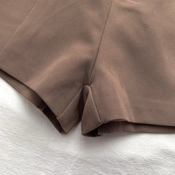 Women's Belted High Waist A-line Shorts – Office Chic & Summer Style - 3KDyn