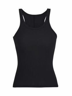 Ribbed Knit Tank Top - Vintage Sleeveless Camis for Women - 3KDyn