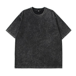 Washed Graphic Long Sleeve T-Shirt – Vintage Oversized Streetwear for Women - 3KDyn