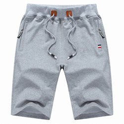 Men Casual Shorts New Summer Male Fashion Casual Short Men's Solid Color Fitness Breathable Shorts Men Drawstring Shorts - 3KDyn