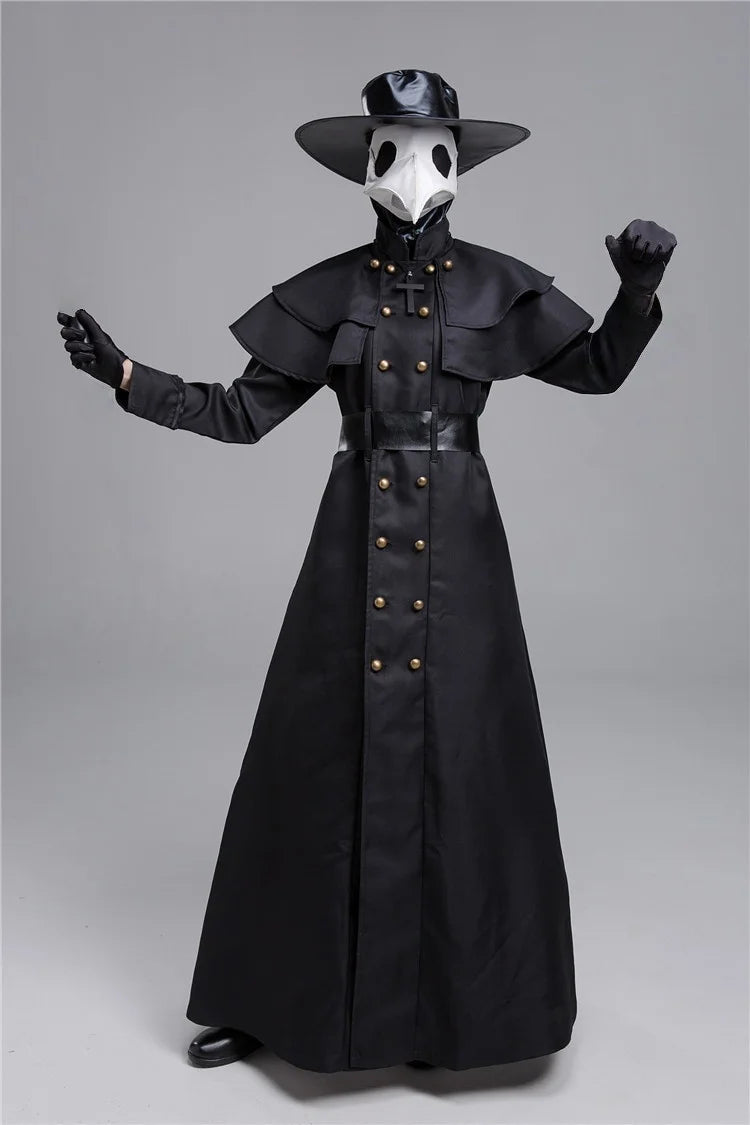 Women’s medieval plague doctor cosplay costume for themed events