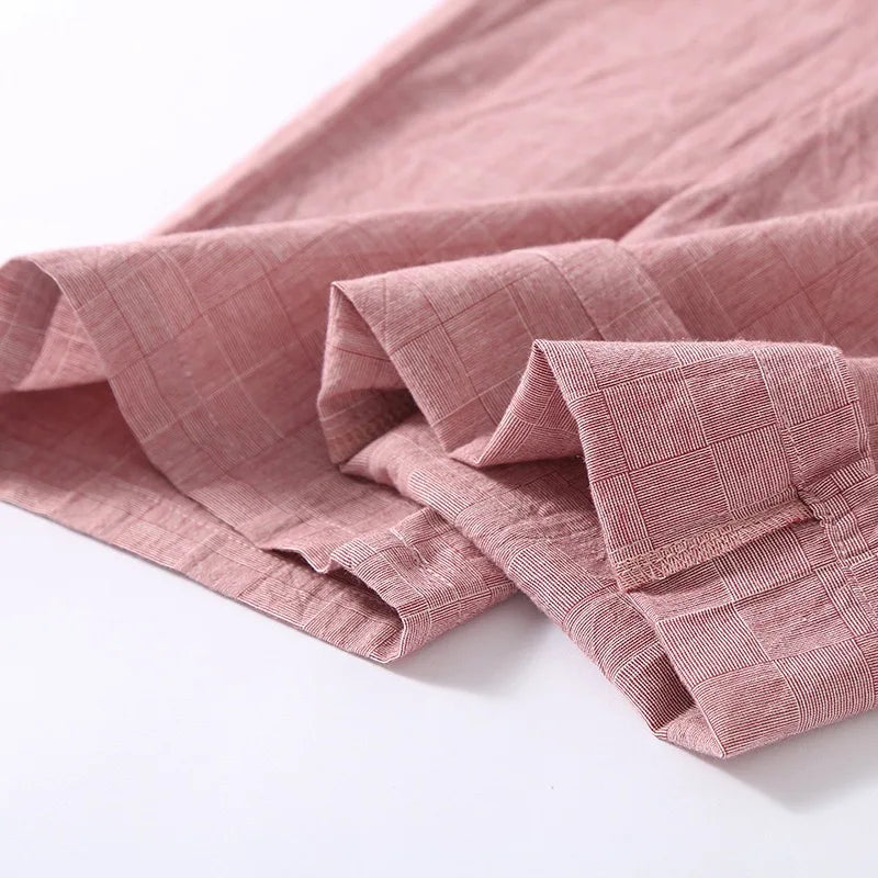 Women’s cotton gauze pajama pants – elastic waist