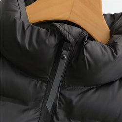 Women's Black Puffer Jacket - Warm Autumn & Winter Casual Coat - 3KDyn