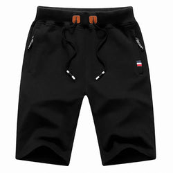 Men Casual Shorts New Summer Male Fashion Casual Short Men's Solid Color Fitness Breathable Shorts Men Drawstring Shorts - 3KDyn