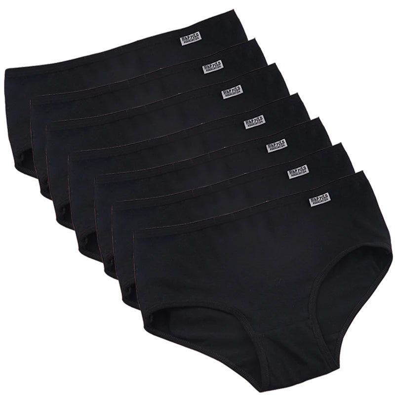 Women’s Cotton Panties 7‑Pack – Breathable Mid‑Rise Briefs - 3KDyn