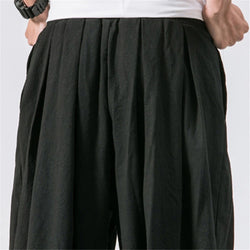 Men’s Loose Fit Linen Harem Pants – Oversized Lightweight Comfort - 3KDyn