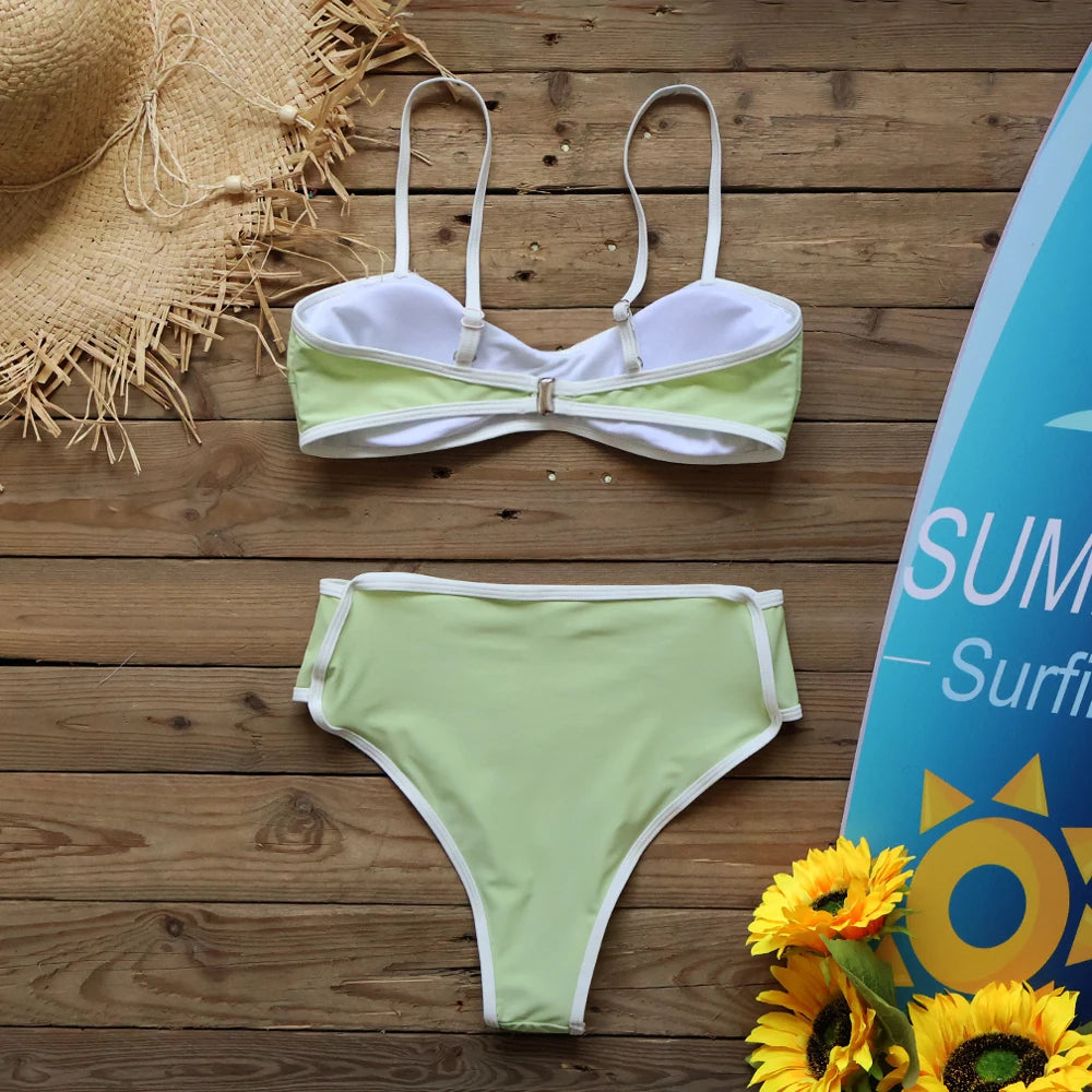 High Waist Push-Up Bikini Set – Sexy Brazilian-Style Swimsuit for Women - 3KDyn