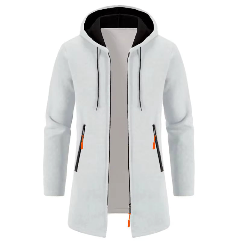 Men’s Outdoor Fleece-Lined Zipper Hoodie – Warm, Casual, and Stylish Winter Sweatshirt - 3KDyn