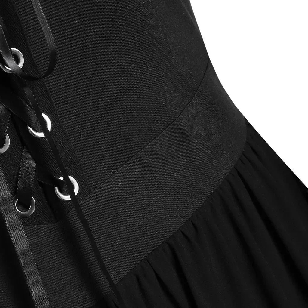 Women’s medieval gothic witch dress for Halloween and cosplay
