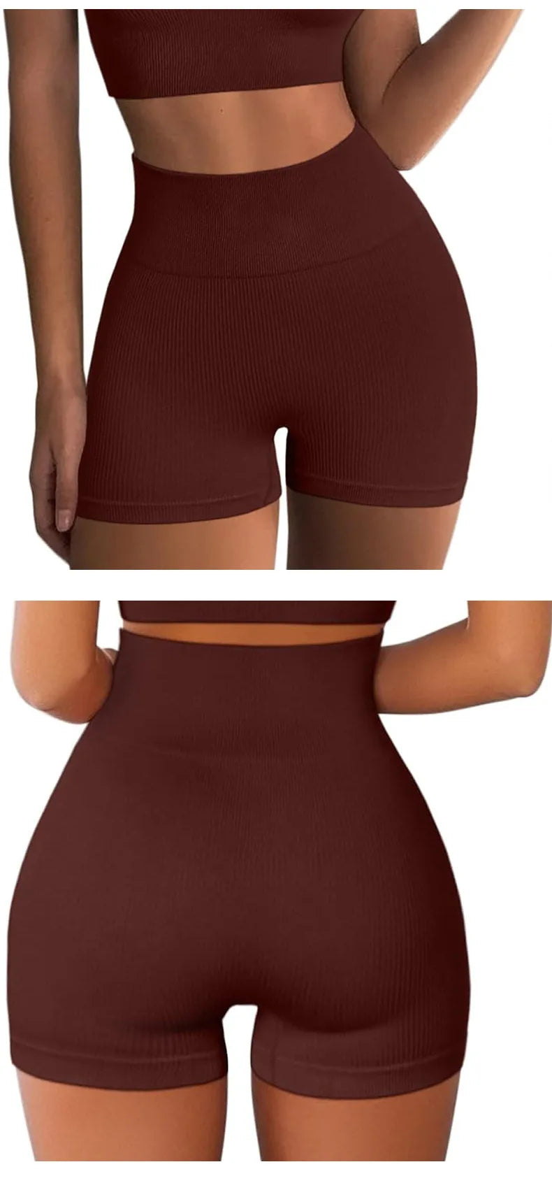 Seamless High-Waist Gym Shorts for Women – Breathable, Slim Fit, Summer Activewear - 3KDyn