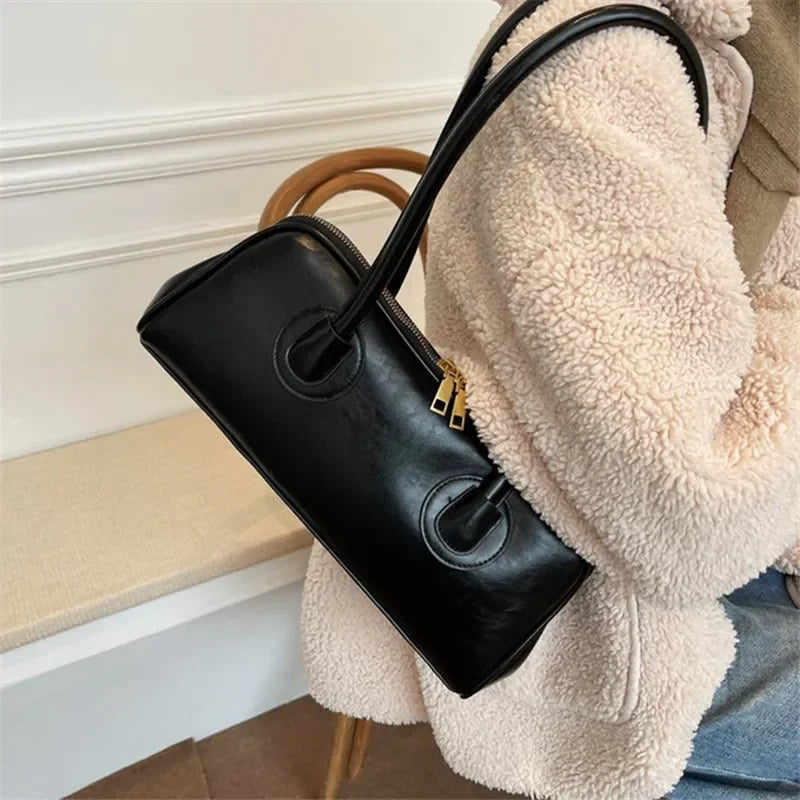 Women’s vintage PU shoulder bag