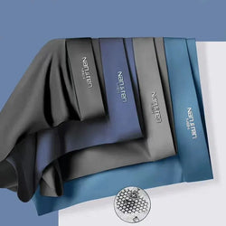 Details of men’s cooling boxer briefs—elastic waistband, soft stretch fabric, lightweight comfort | 3KDyn