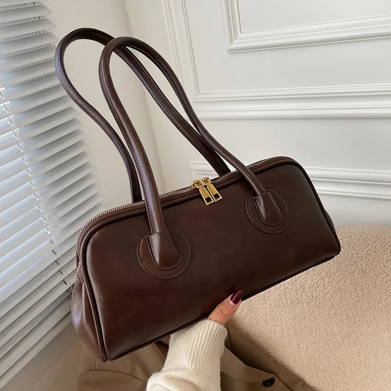 Women’s vintage PU shoulder bag