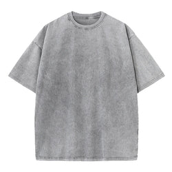 Washed Vintage Unisex T-Shirt – Retro Street Style Hip Hop Tee - 3KDyn
