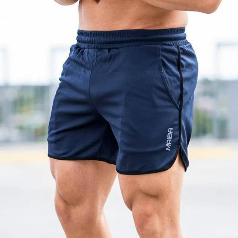 New Fitness Breathable Sports Shorts Running Quick Dry Pants Summer Slim Training Quarter Pants 2023 - 3KDyn