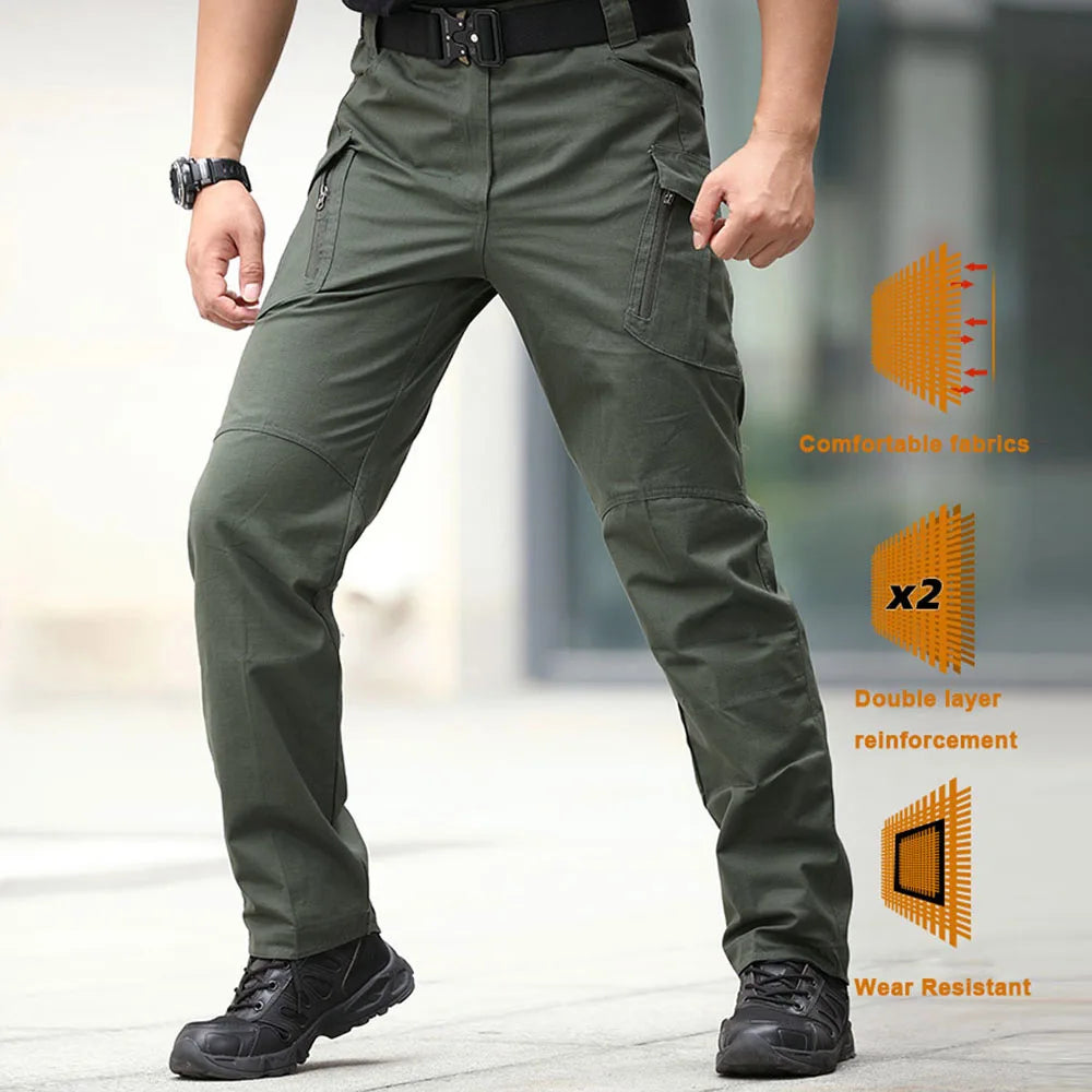 Men’s Tactical Cargo Pants – Multi-Pocket Hiking & Outdoor Trousers - 3KDyn