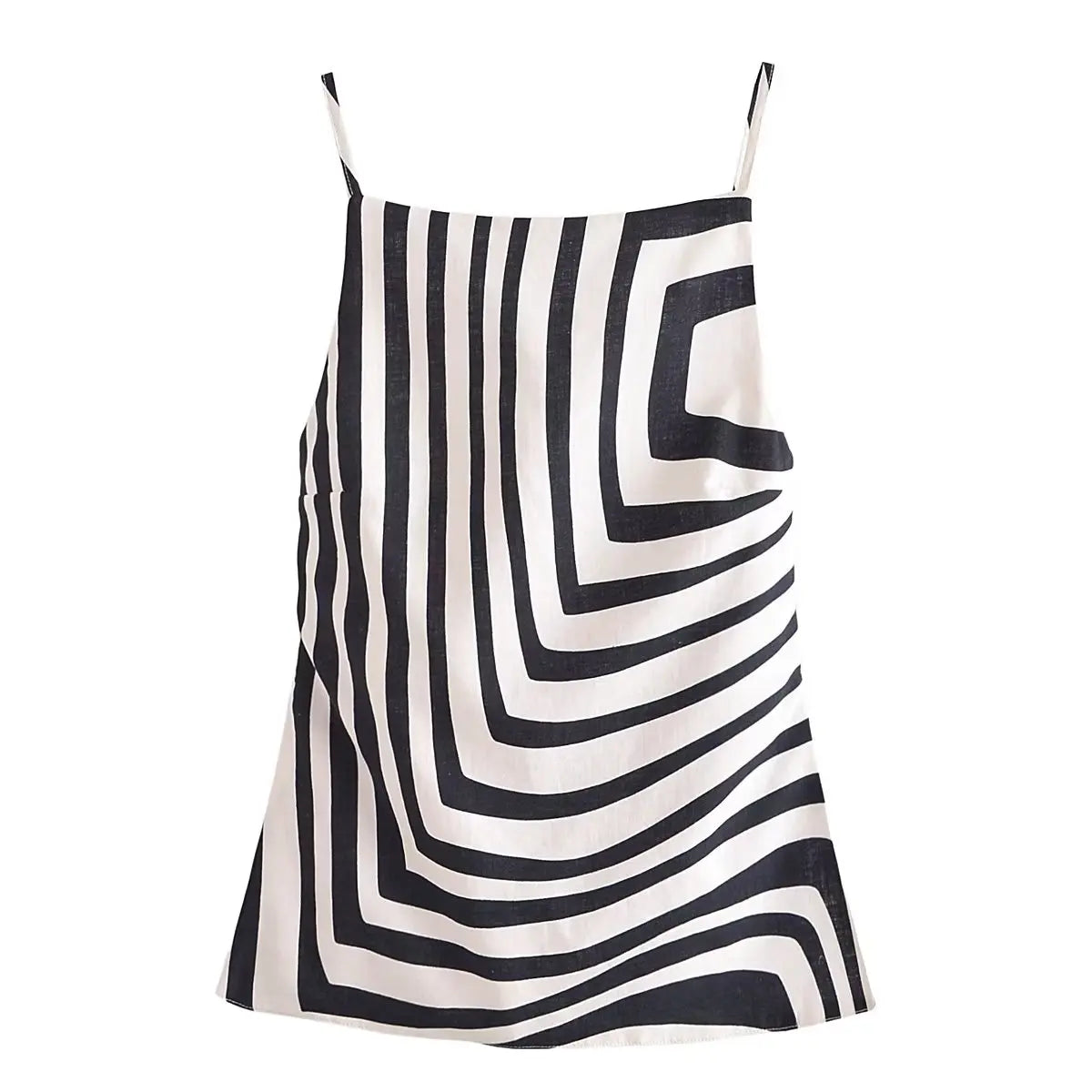 Lace-Up Ribbed Crop Cami Top – Vintage Style with Backless Design - 3KDyn