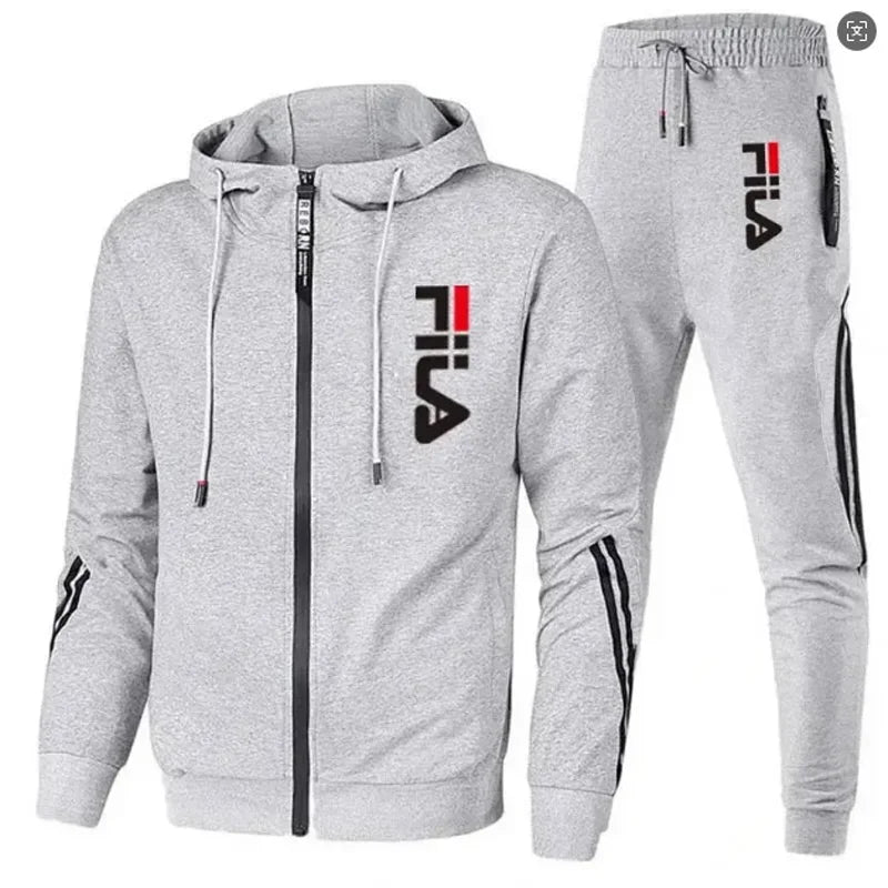 Men’s Zip-Up Tracksuit Set – Jacket & Joggers