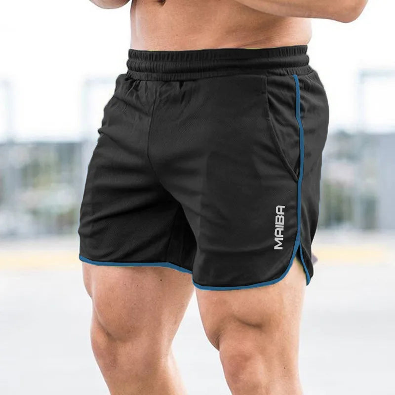 New Fitness Breathable Sports Shorts Running Quick Dry Pants Summer Slim Training Quarter Pants 2023 - 3KDyn