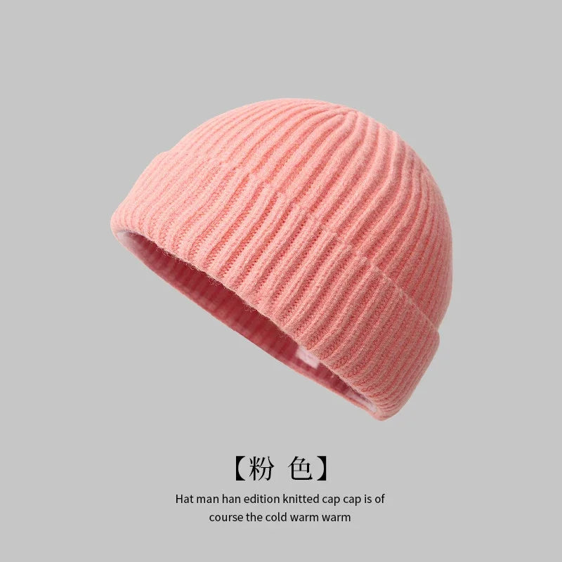 Unisex classic ribbed cuffed beanie