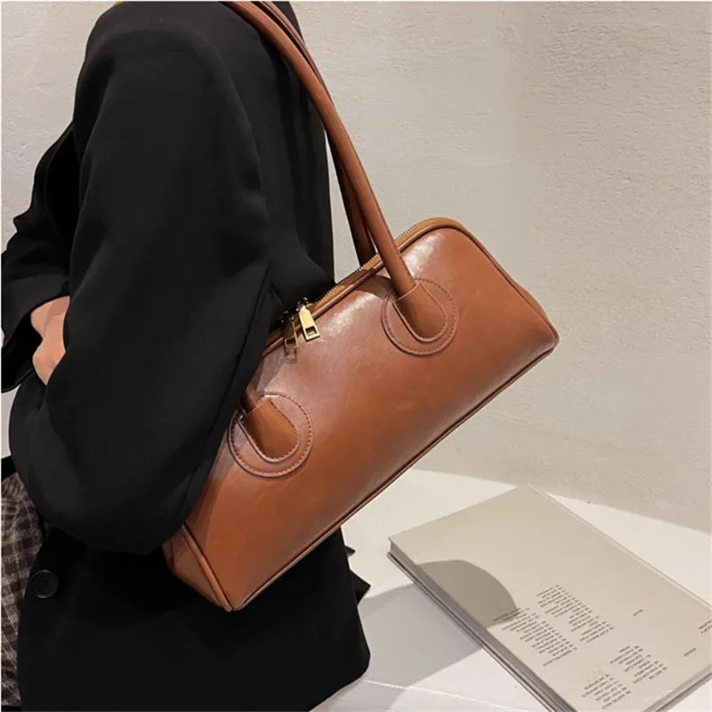 Women’s vintage PU shoulder bag