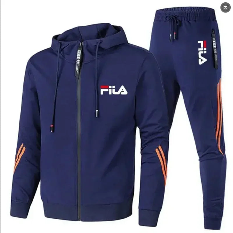 Men’s Zip-Up Tracksuit Set – Jacket & Joggers