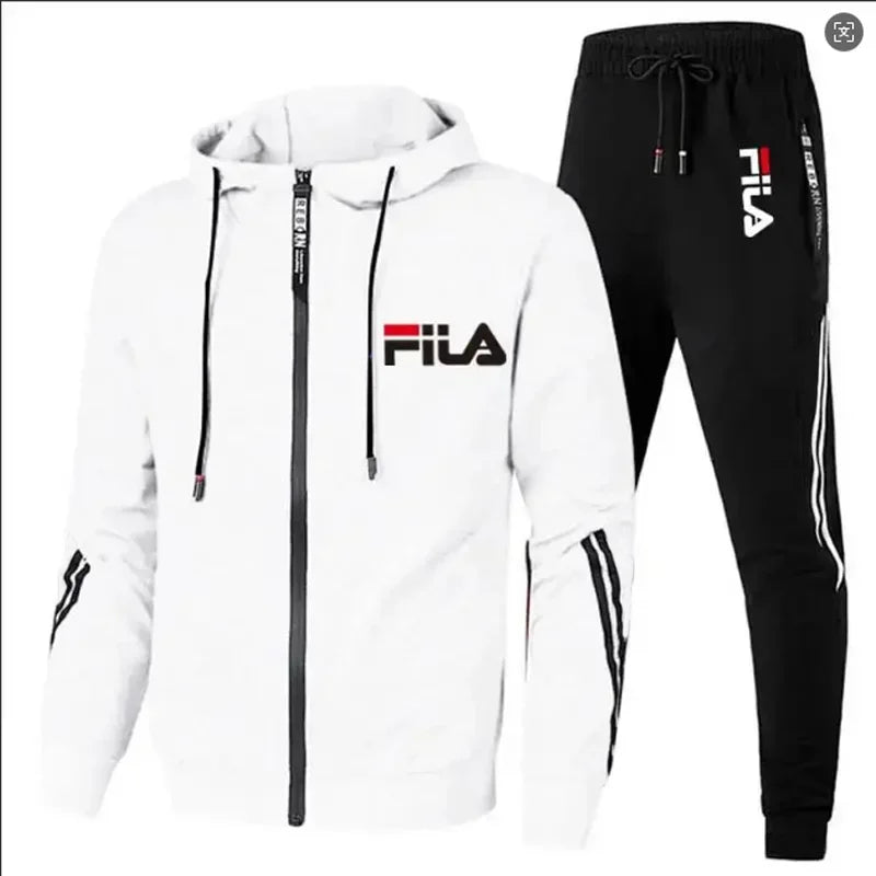 Men’s Zip-Up Tracksuit Set – Jacket & Joggers
