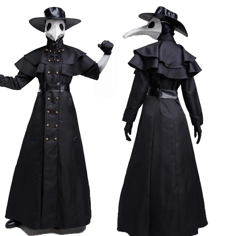 Gothic Halloween plague doctor outfit for women and masquerade parties