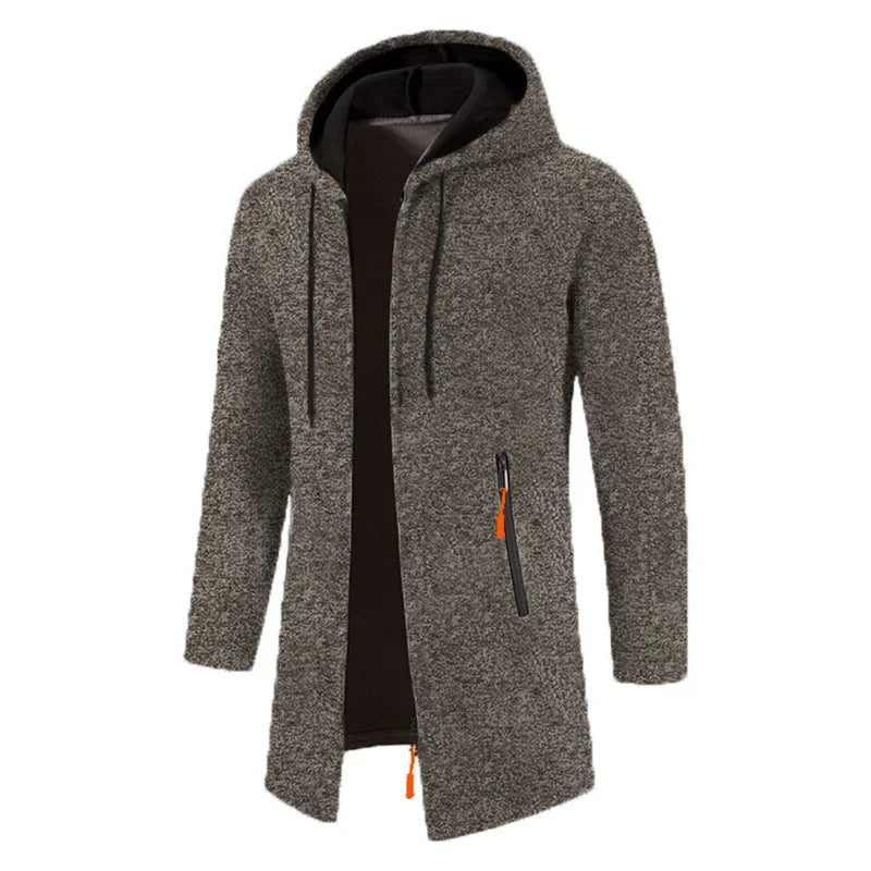 Men’s Outdoor Fleece-Lined Zipper Hoodie – Warm, Casual, and Stylish Winter Sweatshirt - 3KDyn