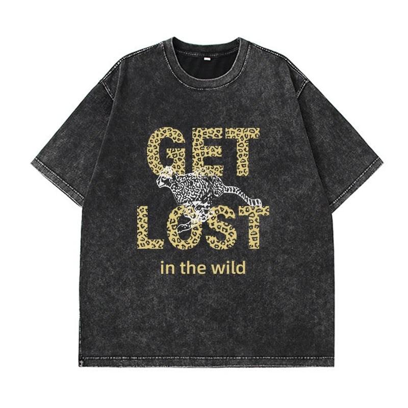 Washed Graphic Long Sleeve T-Shirt – Vintage Oversized Streetwear for Women - 3KDyn