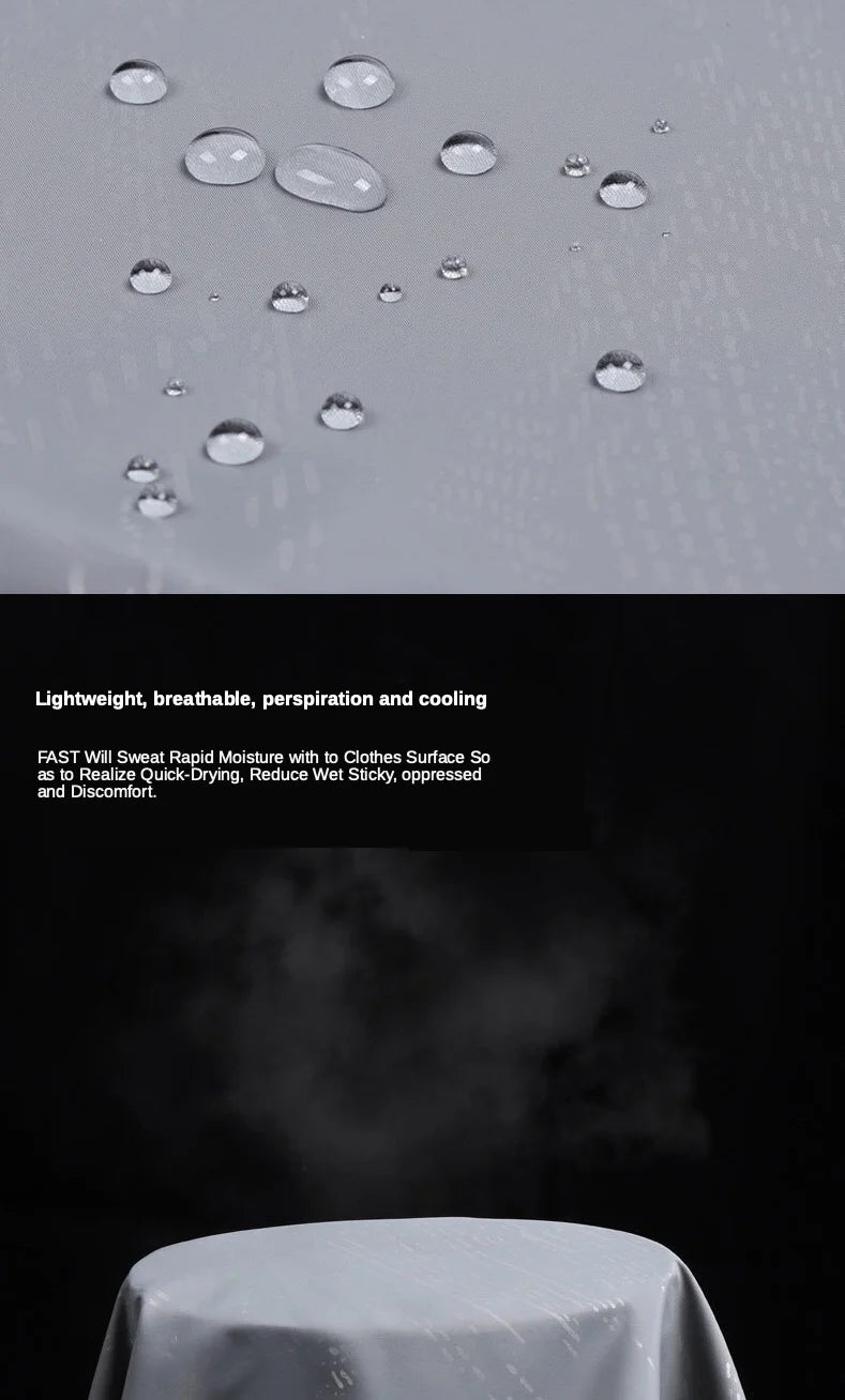 Camping Waterproof Windbreaker Rain Jacket – Unisex Lightweight Outdoor Coat - 3KDyn