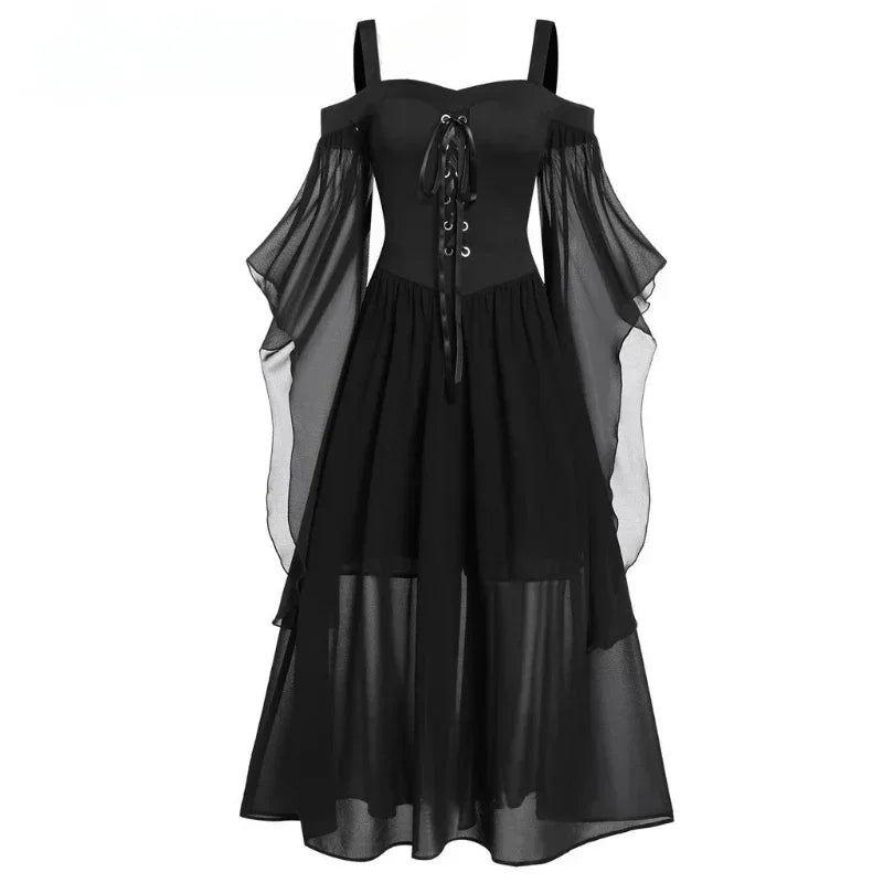 Women’s Halloween witch dress for gothic and fantasy costume looks