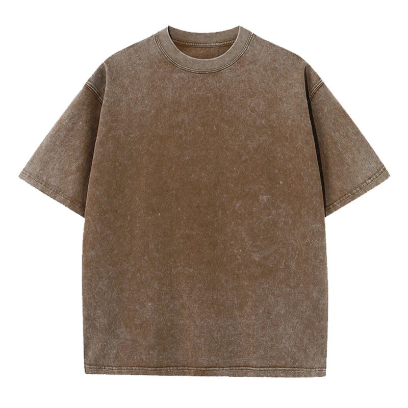 Washed Vintage Unisex T-Shirt – Retro Street Style Hip Hop Tee - 3KDyn